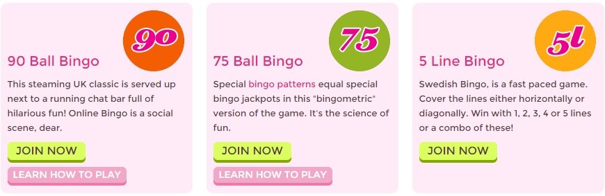Bingo game 888 Ladies